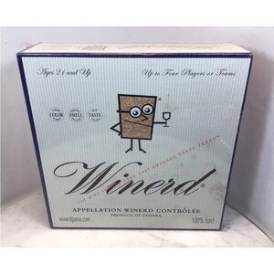 Winerd Wine Trivia board Game 4 players or teams new sealed